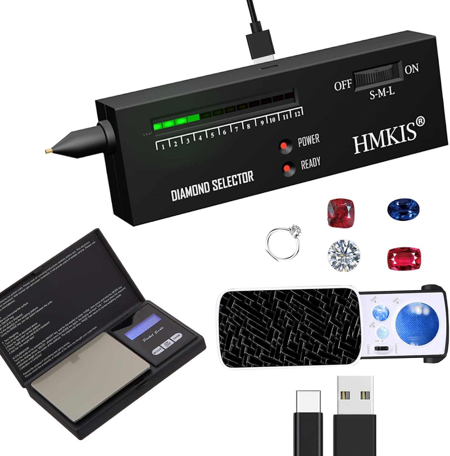 HMKIS Professional Diamond Tester Pen