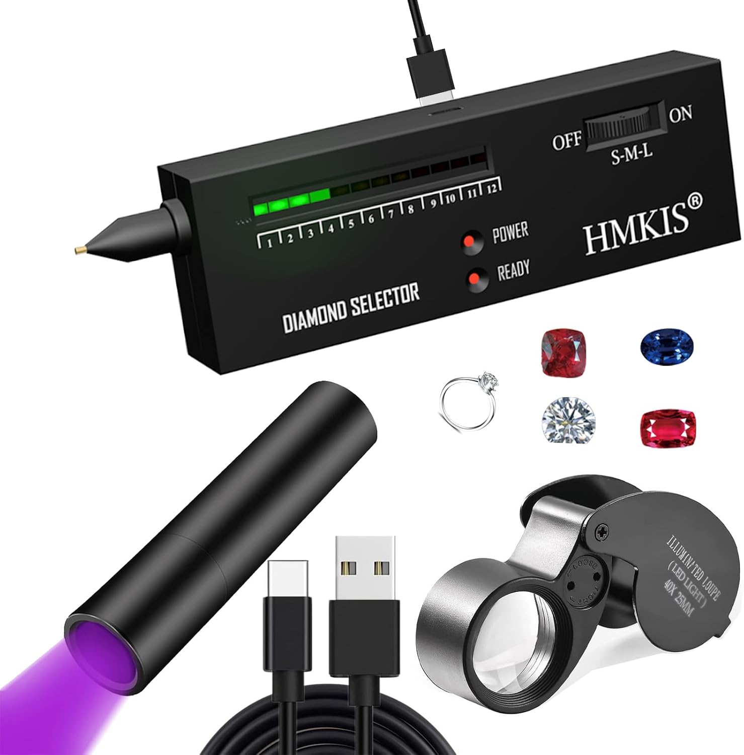 HMKIS Portable Diamond Identifier and Gemstone Selector